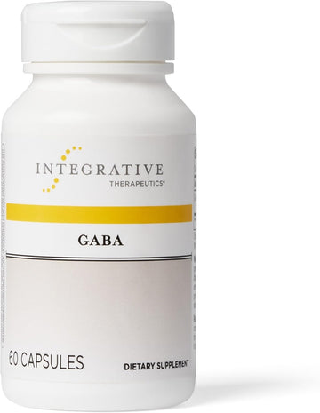 Integrative Therapeutics Gaba - Supplement To Support Brain Nerve Cell Functions* And Health - Gluten-Free, Dairy-Free & Vegan Amino Acid Supplement - 750 Mg, 60 Capsules