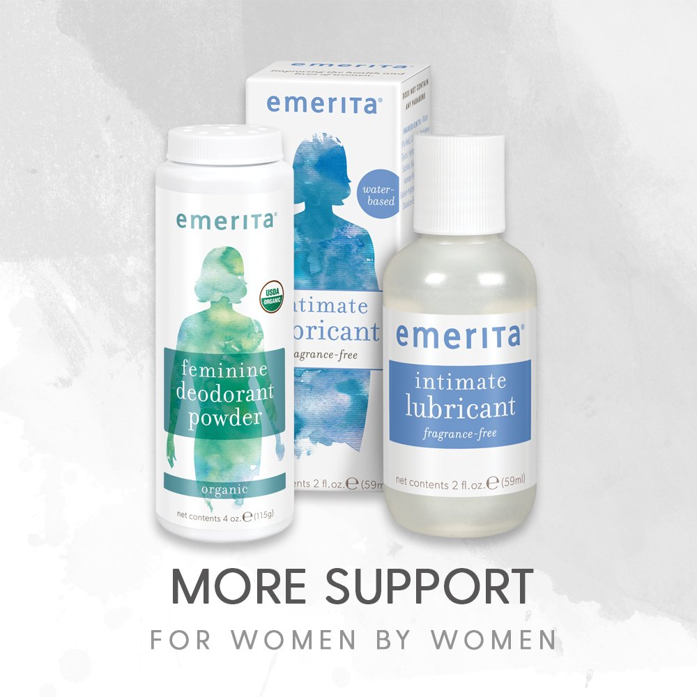 Emerita Personal Moisturizer | Intimate Skin Care for Vaginal Dryness | Water Based with Calendula & Vitamin E | Estrogen & Paraben Free | 4 fl oz : Health & Household