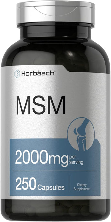 MSM Supplement Capsules | 2000mg | 250 Count | Non-GMO and Gluten Free