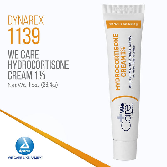 Dynarex Hydrocortisone Cream - Topical Anti-Itch Hydrocortisone Ointment For Temporary Relief Of Minor Skin Itching, Rash, Irritation - 72 - 1Oz Tubes