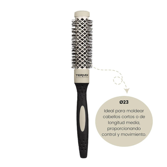 Termix Evolution Soft Ø 28 Mm-Hairbrush For Thin Hair With Ionized Bristles Specially For Thin And Delicate Hair