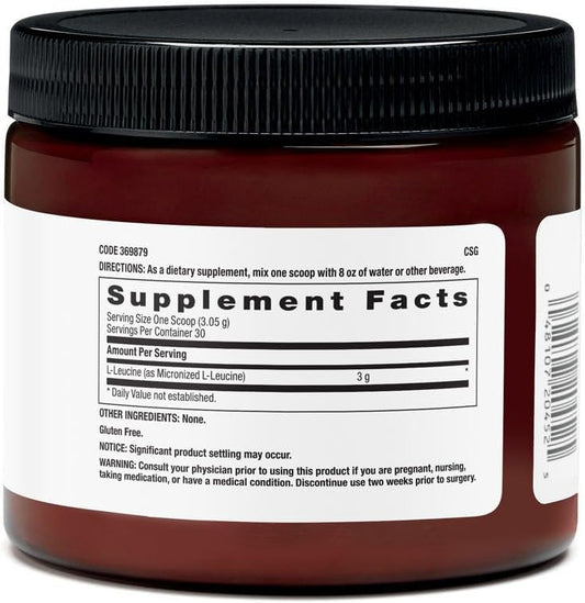 Beyond Raw Chemistry Labs L-Leucine Powder | Fuels Muscles | 30 Servings