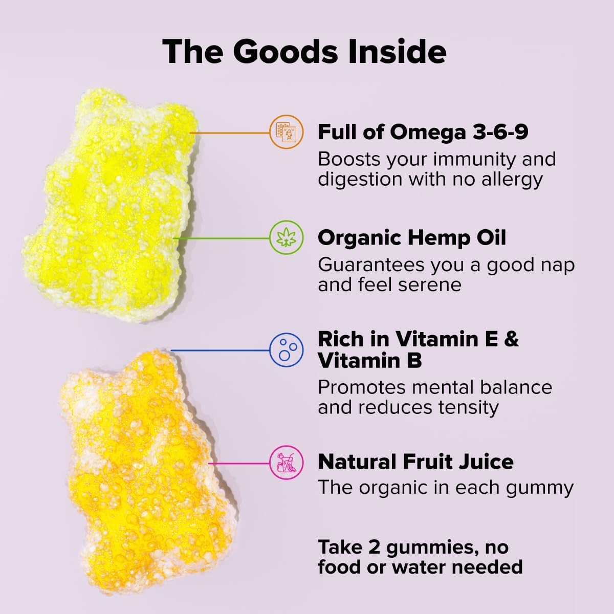 H?mp Gummies for R?stful Nap - High Potency, Organic & Infused with Om