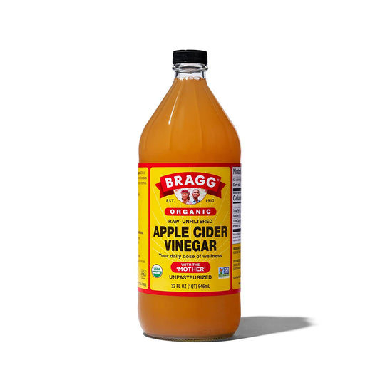 Bragg Liquid Aminos All Purpose Seasoning 32Oz And Organic Apple Cider Vinegar With The Mother 32Oz Bundle