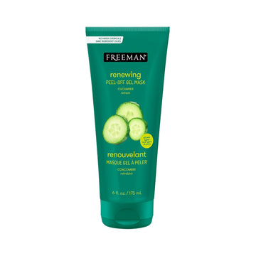 Freeman Renewing Cucumber Peel-Off Gel Facial Mask, Face Mask Refreshes Skin, Aloe Soothes & Moisturizes, Get Rejuvenated Skin, For Normal & Combination Skin, 6 Fl. Oz./175 Ml Tube, 1 Count