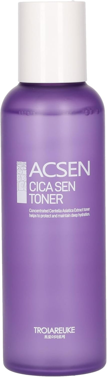 Troiareuke Acsen Cica Sen Toner - Hypoallergenic, Relieve & Ultra-Soothing Effect For Sensitive, Trouble Skin, High Cica Concentrated Formula