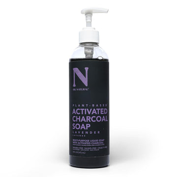 Dr. Natural Activated Charcoal Liquid Soap - Combat Acne And Blemishes - Deep Cleansing Body Wash - Gentle Body Soap For Clear Skin - Citrus - 16 Oz