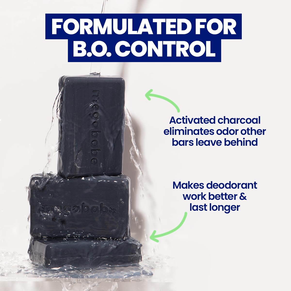 Megababe Underarm 2-Piece Bundle - Geo Deo Daily Deodorant 2.6 Oz & Space Bar Detox Soap 4.5 Oz | Odor Protection, Aluminum Free : Beauty & Personal Care