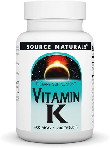 Source Naturals Vitamin K, 500Mcg, Tablets, 200 Tablets