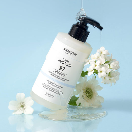 W.Dressroom No.97 April Cotton Perfumed Hand Wash – Gentle Cleansing With Refreshing Citrus Musk Scent Of Lime And Vanilla, Liquid Hand Soap (9.46 Fl Oz)