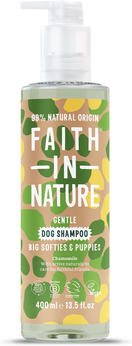 Faith In Nature Natural Coconut Dog Shampoo, Vegan & Cruelty Free, No Sls,Silicones Or Parabens, Detangling, For Curly Coats, 400Ml