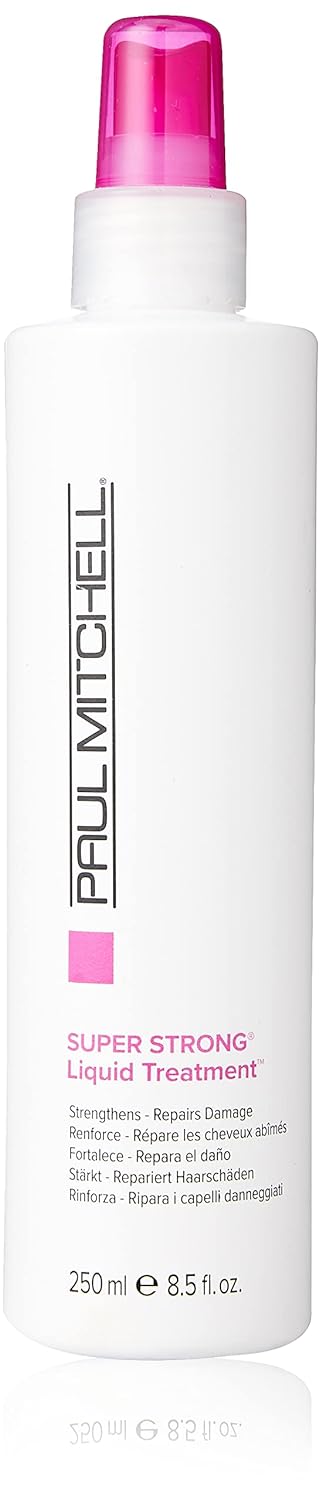 Paul Mitchell Super Strong Liquid Treatment, Strengthens + Repairs Damage, For Damaged Hair, 8.5 Fl. Oz