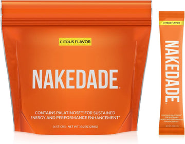 Nakedade – Performance Enhancing Sports Drink Powder - Citrus Flavor Electrolyte Powder – No Gmos Or Artificial Sweeteners, Gluten-Free, Soy-Free, Dairy-Free –