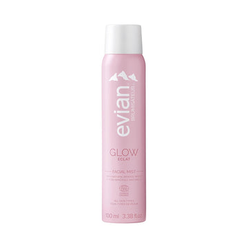 Evian Glow Facial Mist | Hydrating Mineral Water Face Spray With Aloe & White Tea | Dewy Setting Mist & Toner For Glowing Skin | Facial Spray To Refresh, Balance, & Enhance Makeup