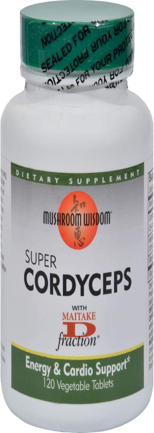 Mushroom Wisdom Super Cordyceps Caplets, 120 Count