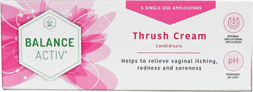 Balance Activ | Thrush Cream | Internal & External Use | Works Naturally | Relieves Symptoms & Prevents Recurrence | 5 Applicators (30ml) | Pack of 1