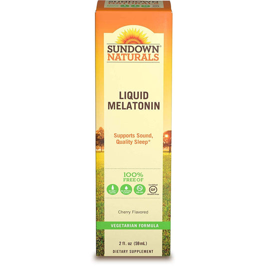 Sundown Melatonin Liquid Cherry Flavor 2 oz (Pack of 4) : Health & Household