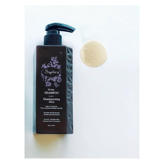 Saphira Divine Curls Shampoo For Curly, Wavy And Multi-Textured Hair, Sulfate-Free, Paraben-Free, Deeply Cleanses, Restores And Hydrates Curls