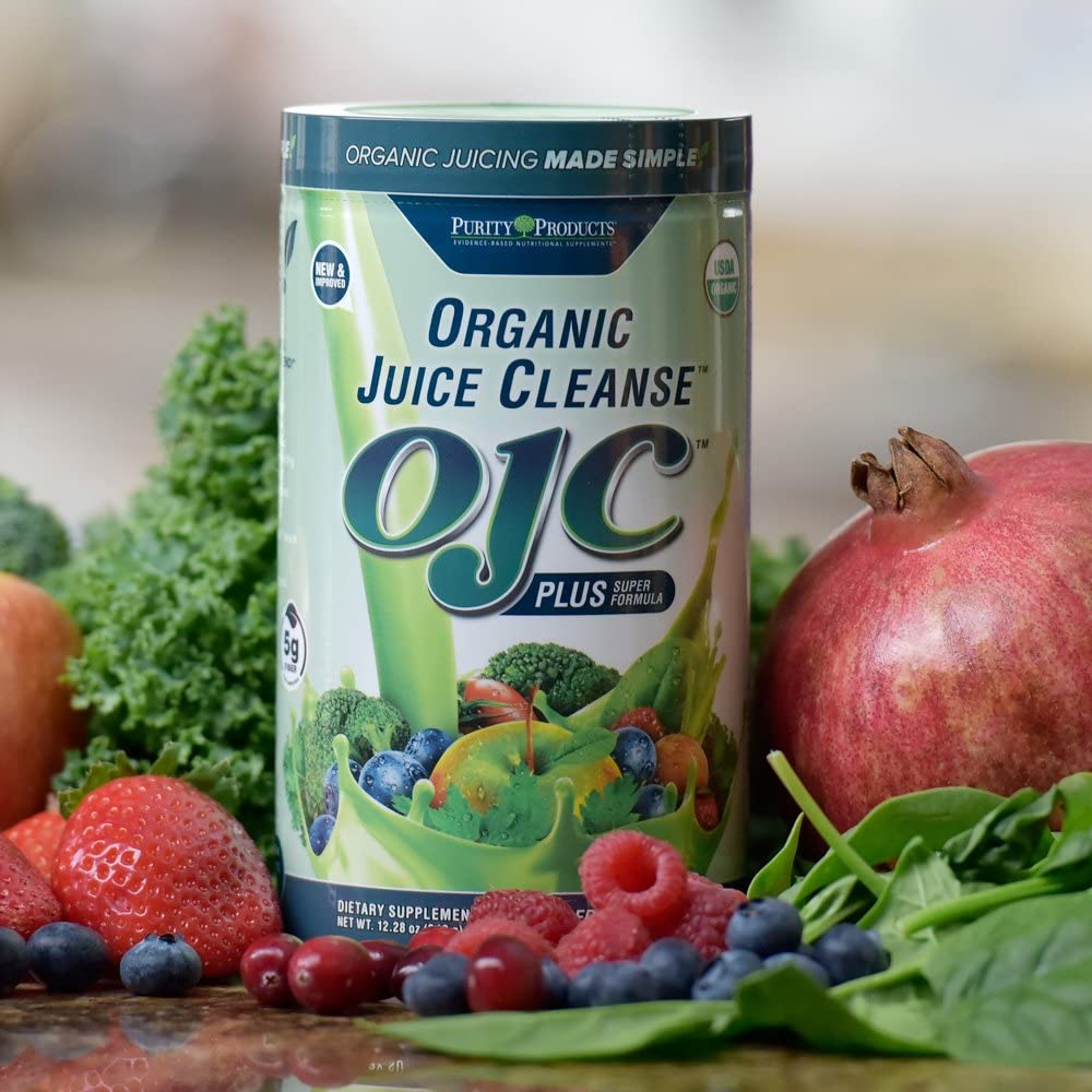 Certified Organic Juice Cleanse OJC Plus Berry Surprise - Purity Products - 30+ Organic Veggies and Fruits - 5 Grams of Fiber - Promotes Energy and Digestive Function - 12.28 oz - 348 g - 30 Servings : Everything Else