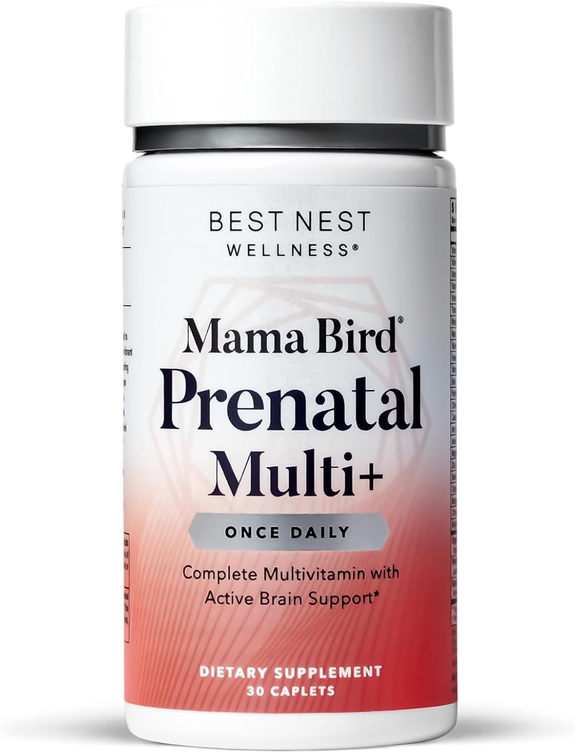Best Nest Wellness Mama Bird Prenatal Vitamin: Vegan Prenatal Vitamins For Women W/Methylfolate (Folic Acid) W/Organic Herbal Blend, Prenatal Vitamins For Women B12, Choline, Once Daily, 30 Count
