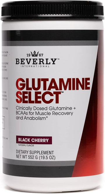 Beverly International Glutamine Select, 60 Servings. Clinically Dosed L-Glutamine And Amino Acid Formula For Lean Muscle And Recovery. Sugar-Free Powder. Bcaa’S