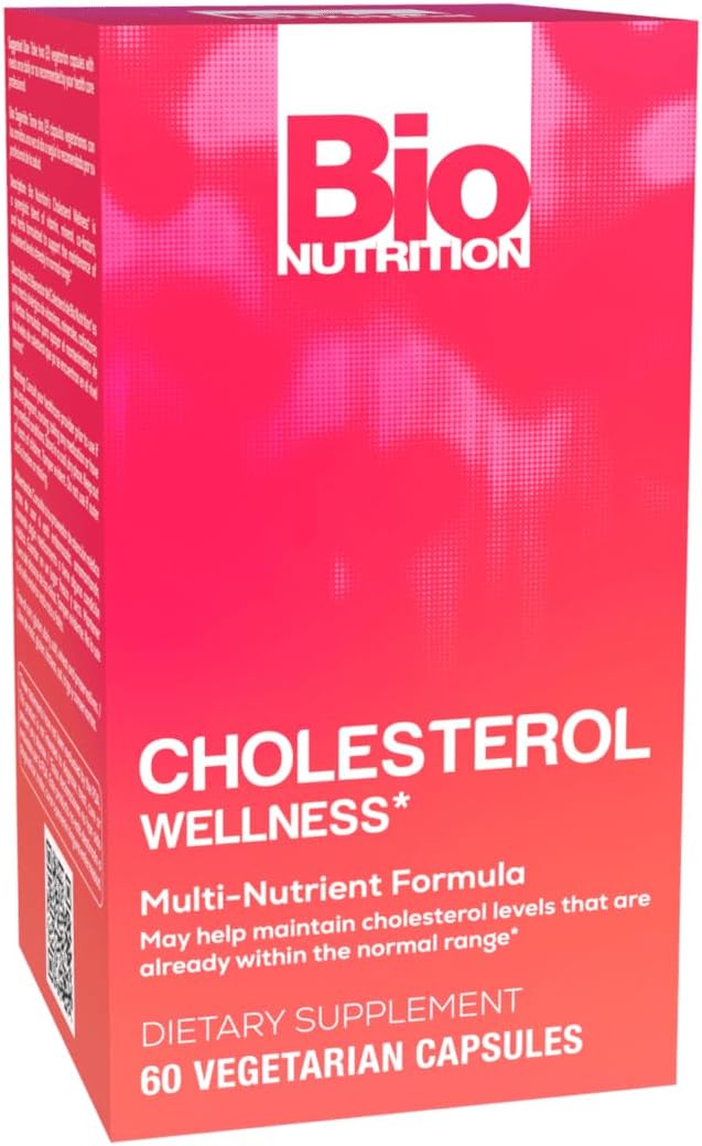 Bio Nutrition Chlolesterol Wellness 60 Vegetarian Capsules | Natural Formula | High In Nutrients