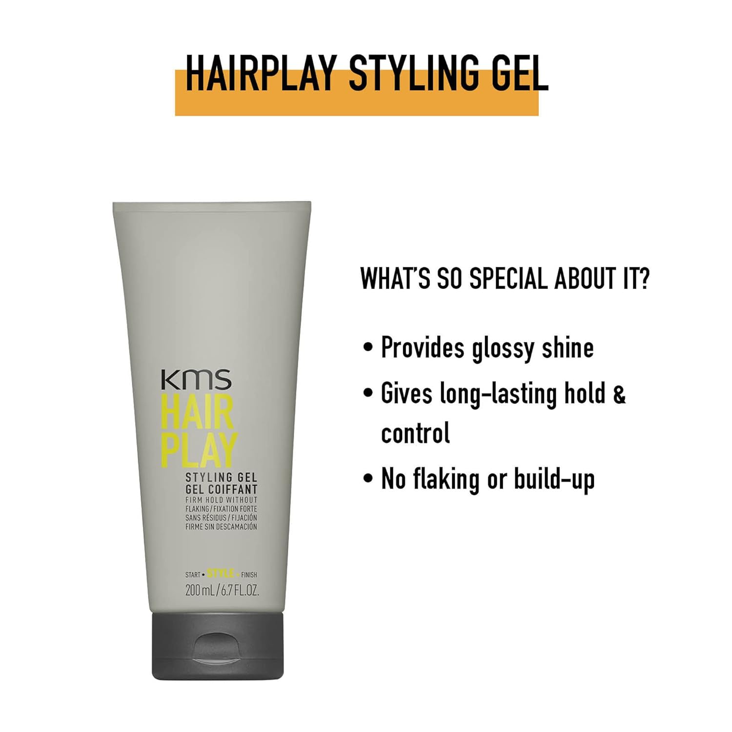 Kms Hairplay Styling Gel 200Ml : Beauty & Personal Care