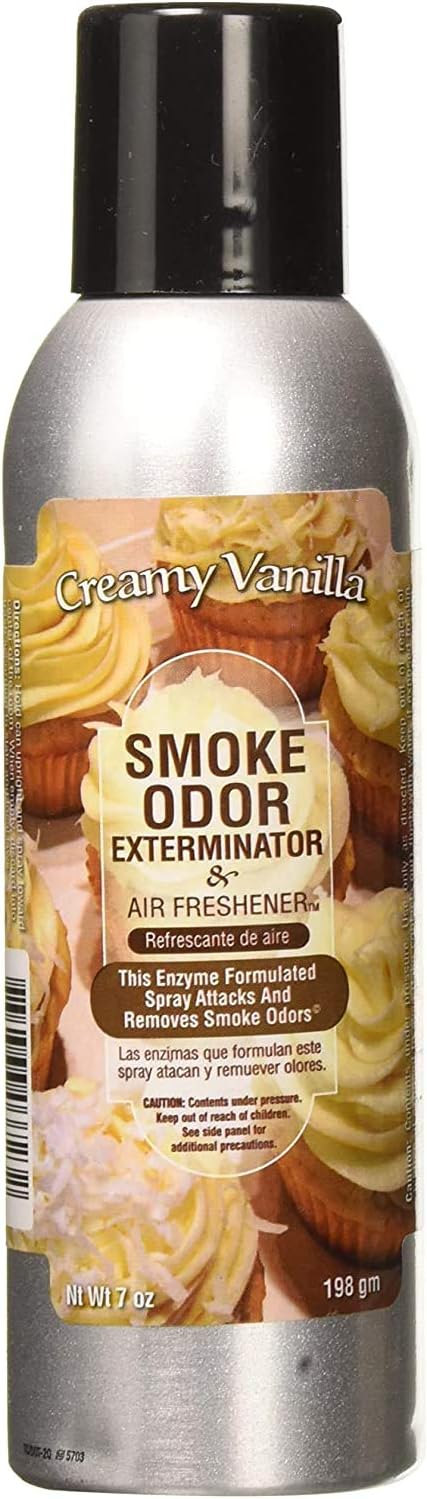 Tobacco Outlet Products - Creamy Vanilla and Lavender With Chamomile Smoke Odor Exterminator 7oz Sprays 2 Pack (1 Each) : Health & Household