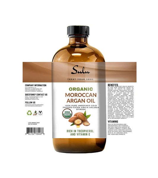 4 LBS/64 FL.OZ Pure Certified Organic Cold Pressed Unrefined Extra Virgin Moroccan Argan Oil : Beauty & Personal Care