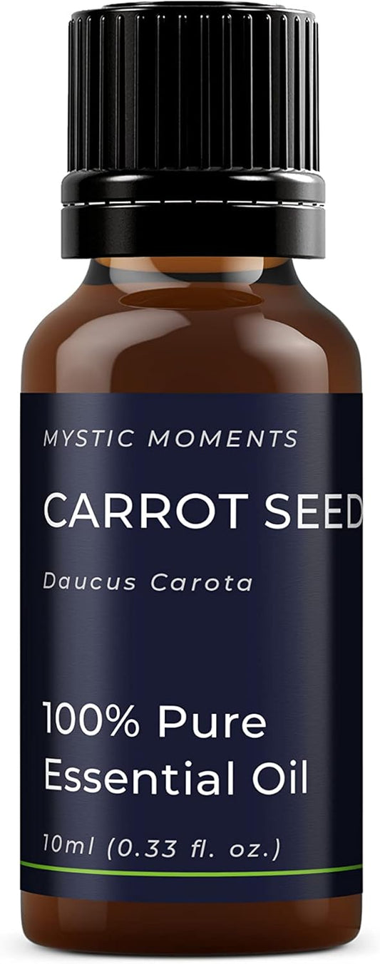 Mystic Moments | Carrot Seed Essential Oil 10ml - Pure & Natural oil for Diffusers, Aromatherapy & Massage Blends Vegan GMO Free