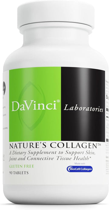 DAVINCI Labs Natures Collagen - BioCell Collagen Supplement with MSM & Glucosamine - Helps to Support Joint Health, Skin Health & Connective Tissues - Gluten-Free - 90 Tablets