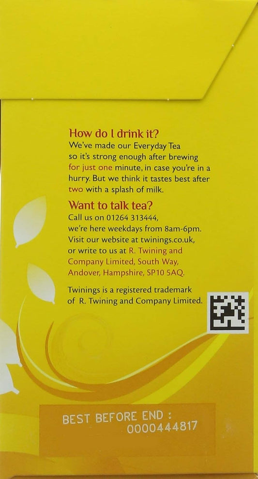Twinings Everyday - 80 Per Pack (Pack Of 1)