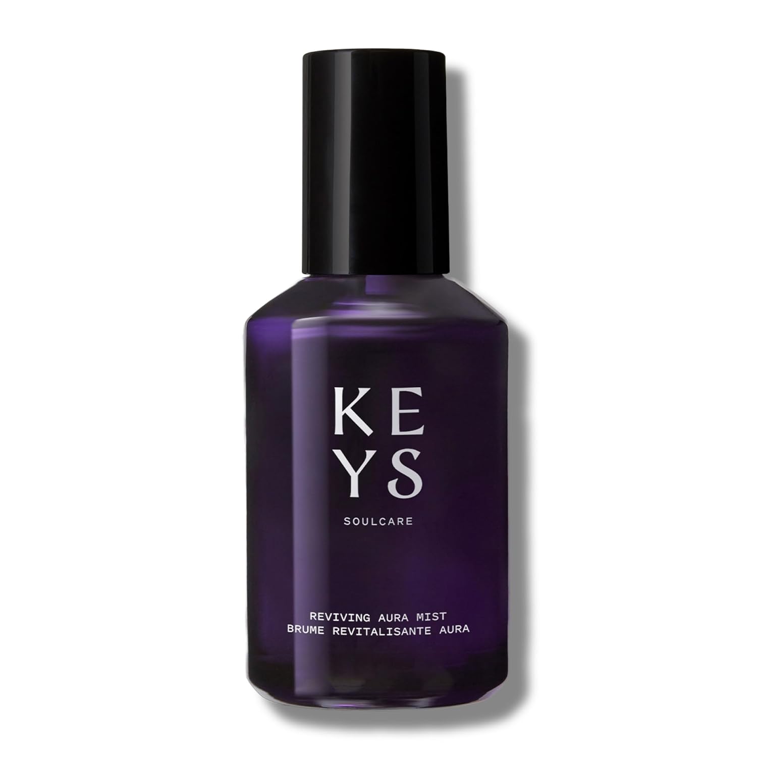 Keys Soulcare Reviving Aura Mist, Revitalizing Facial Spray Hydrates, Tones, Refreshes & Renews Skin, Vegan, Cruelty-Free, Rose Scent, 3.72 Fl Oz
