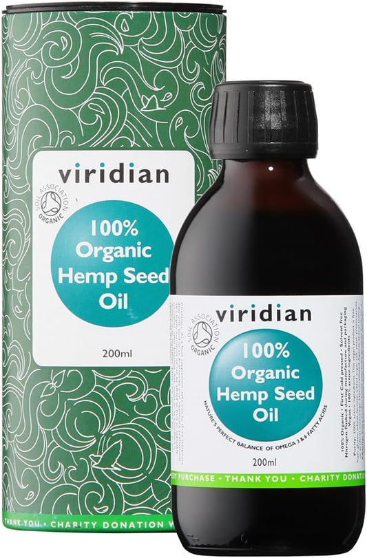 Viridian Hemp Oil (Organic), 200Ml