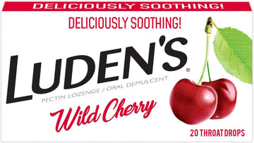 Luden's Soothing Throat Drops, Box Wild Cherry, 20 ct (Pack of 1)