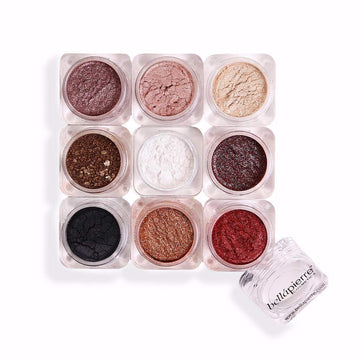 Bellapierre Shimmer Powder 9 Stack | Paraben Free Eyeshadow | Vegan & Cruelty Free Eye Makeup - 9 Count - Pandera
