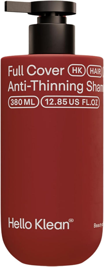 Hello Klean Full Cover Anti-Thinning Shampoo - Repair Damage Caused By Hard Water For Soft & Voluminous Hair - Cleanses Dirt, Oil, Mineral & Chlorine Residue - With Biotin For Stronger & Thicker Hair