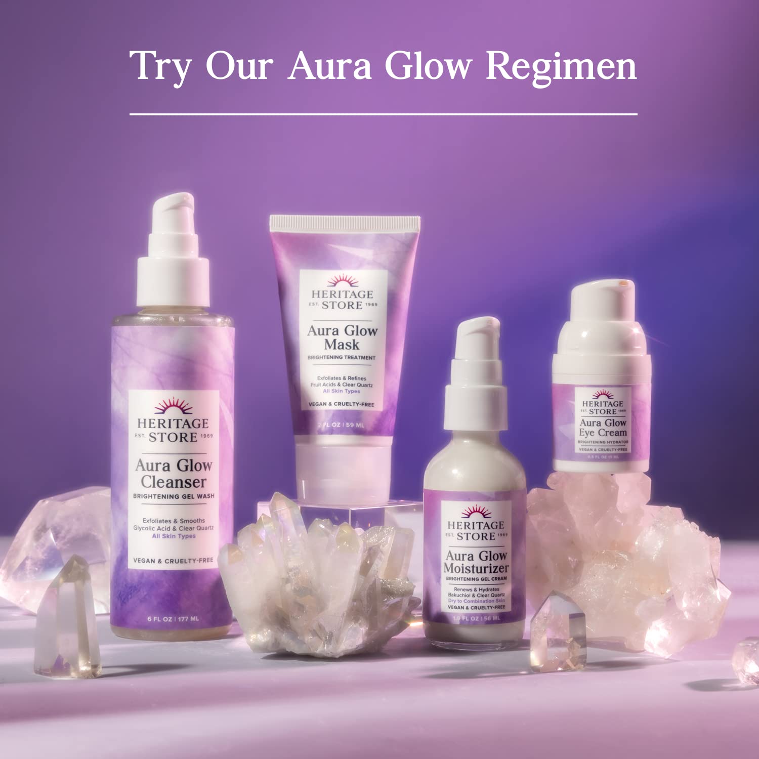 HERITAGE STORE Aura Glow Lavender Body Oil, Luxurious Skin Moisturizer
