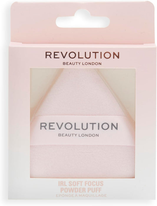 Revolution, Irl Soft Focus Powder Puff, Makeup & Face Setting Powder Puff, For Loose & Pressed Powders, Soft & Reusable, Vegan & Cruelty-Free