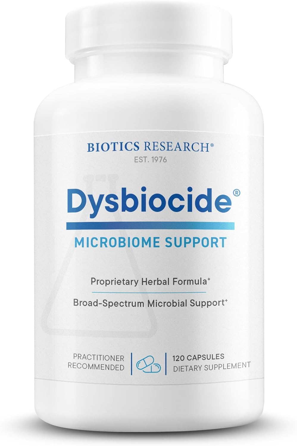 Biotics Research Dysbiocide Synergistic Botanical Blend Supports Normal Gut Health For Women & Men - Digestive Health Supplement - Supports Balanced Gut Microbiome - 120 Capsules