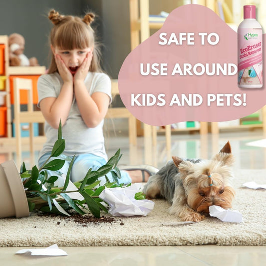Ecoeraser Stain & Odor Remover - Liquid Formula For Carpet, Rugs, Upholstery, Fabrics - Deodorizing Pet Spot Cleaner (32 Oz)