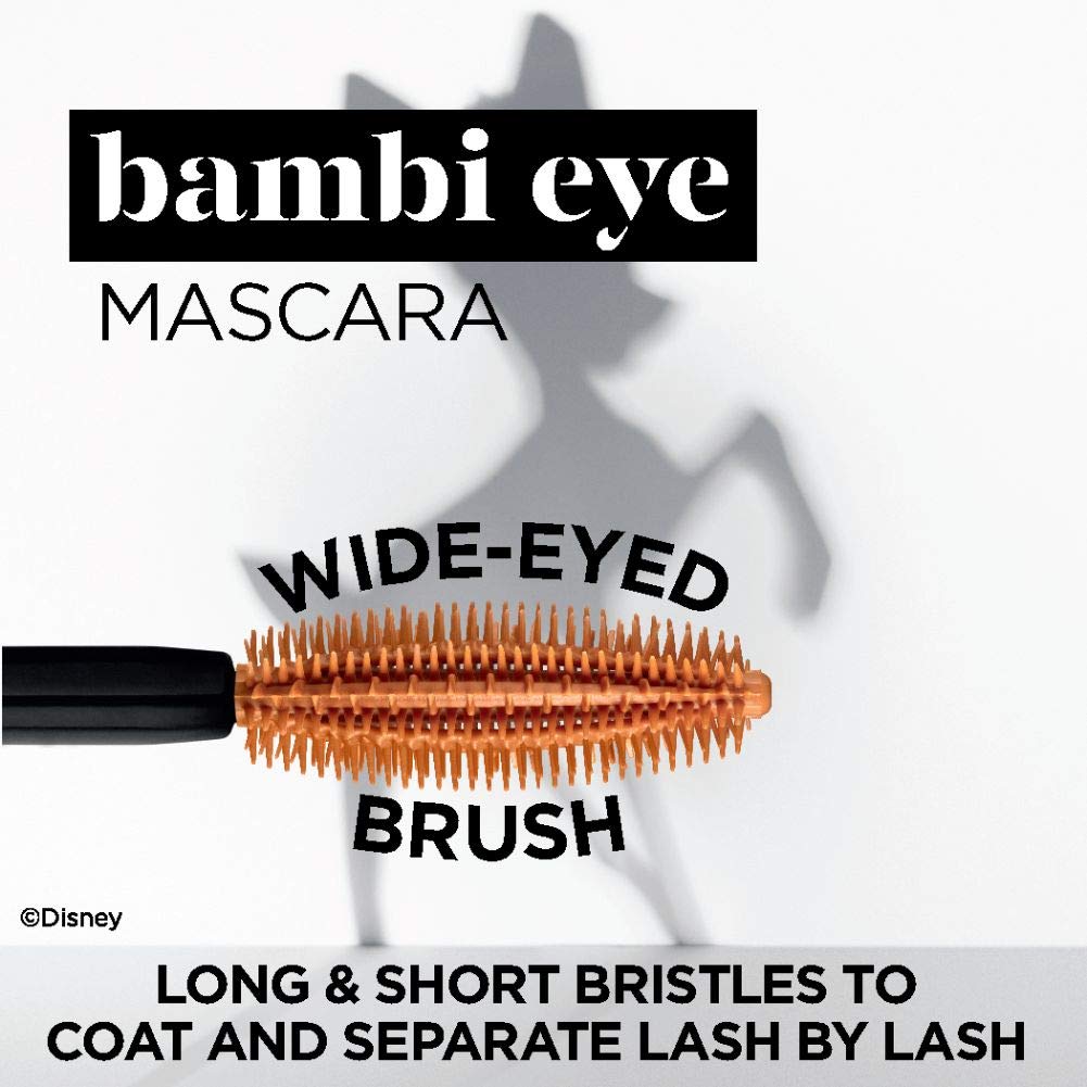 L'Oreal Paris Makeup Bambi Eye Mascara, Lasting Volume, Length & Lift, Doe-Eye Definition, No Clumping or Smudging, Waterproof, Blackest Black, 0.21 Fl Oz : Beauty & Personal Care