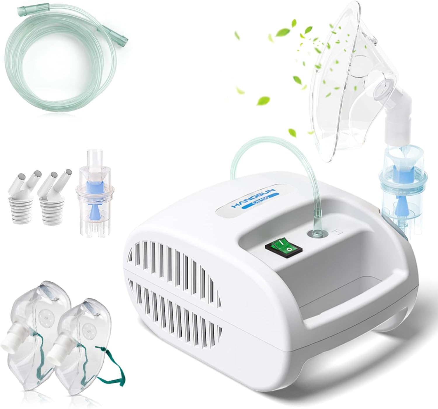 Hangsun Cn100 Nebuliser Machine For Adults And Kids, Electric Inhaler, Compact Compressor Vaporiser Device, Nebulizer For Home And Travel Use