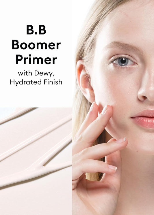Missha M Bb Boomer Primer For Face I Creamy-Soft, Illuminating Makeup Primer For Dewy Finish, Hydrating Radiant Cream, Moisturizing Makeup Base, Glass Skin, 1.35 Fl Oz/40Ml