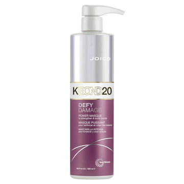 Joico Defy Damage Kbond20 Power Masque | For Stronger, Hydrated Hair | Color-Safe | Rebuild & Protect Bonds | Paraben-Free | Animal-Test Free Formula | 16.9 Fl Oz