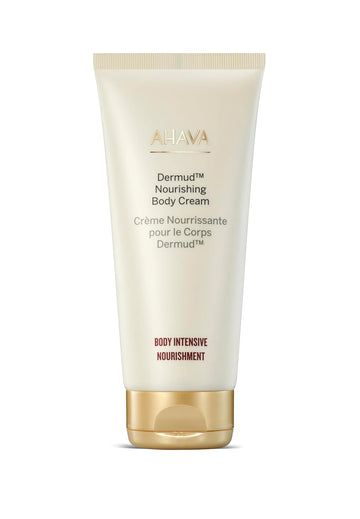 Ahava Dermud Nourishing Body Cream - Relieves Roughness, Softens Skin, Hydrates Dry & Sensitive Skin, Enriched By Dermud Mud Complex, Osmoter, Aloe Vera Leaf, Vitamin E, Zinc & Allantoin, 3.4 Fl.Oz