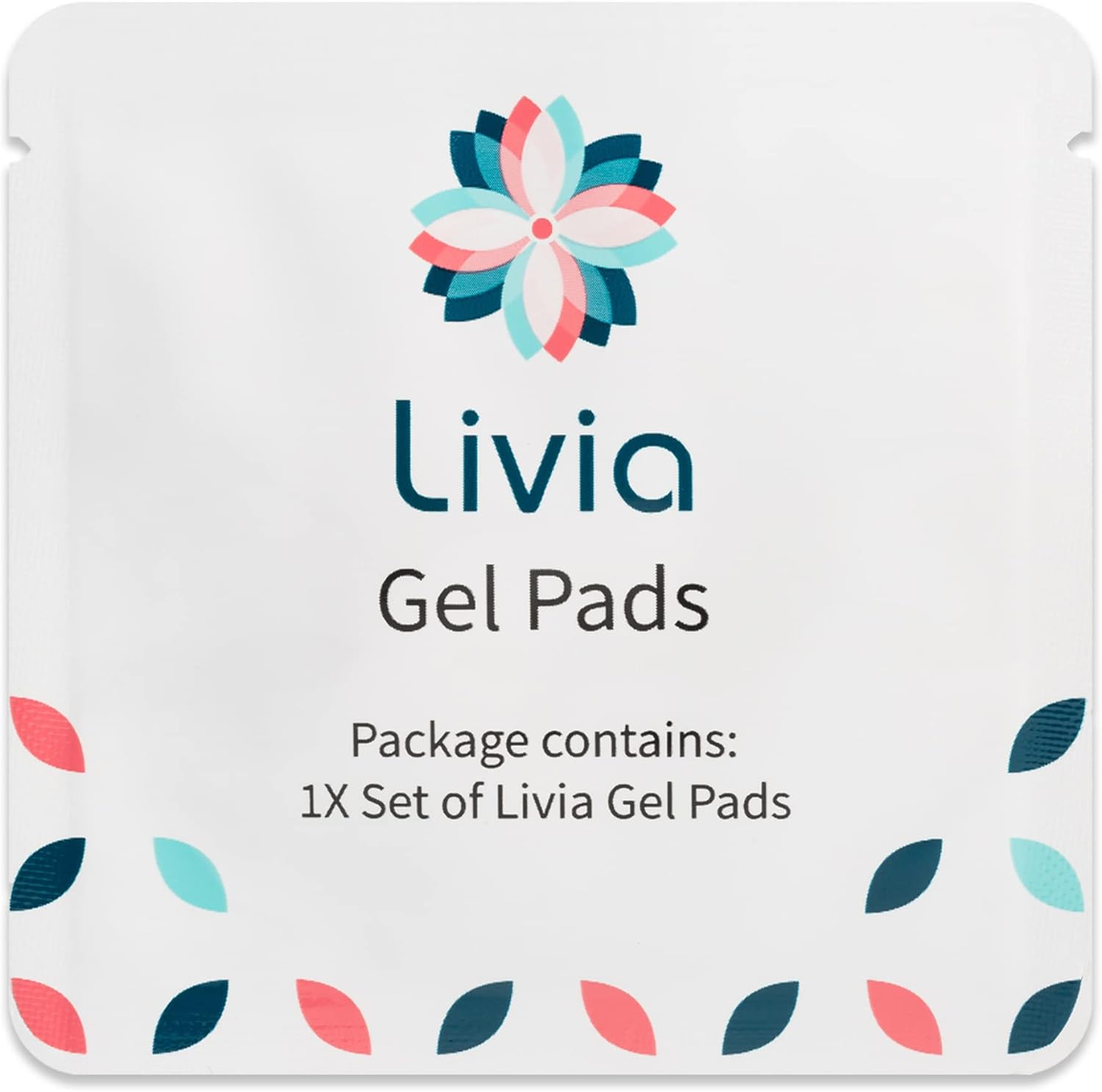 Livia Gel Pads, 6-Month Supply - Stick-on Pads for Period Cramps - Requires Livia Menstrual Pain Relief Device for Period Cramps - Made for Sensitive Skin - Each Pair Lasts One Full Menstrual Cycle