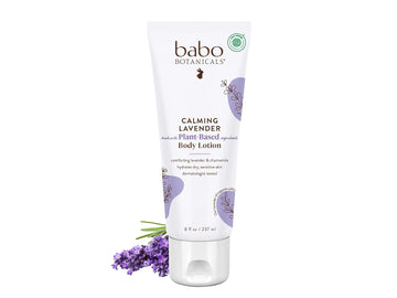 Babo Botanicals Calming Lavender Body Lotion - Relaxing Chamomile & Lavender - Vegan- For All Ages- Scented With Lavender Fragrance