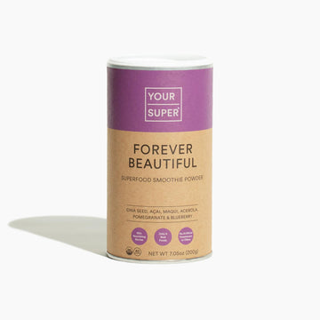 Your Super Forever Beautiful Superfood Blend ? Organic Superfood Powder for Healthy Skin and Hair, with Organic Aa¡, Powder, Maqui Berry, Maca, and Acerola (40 Servings)