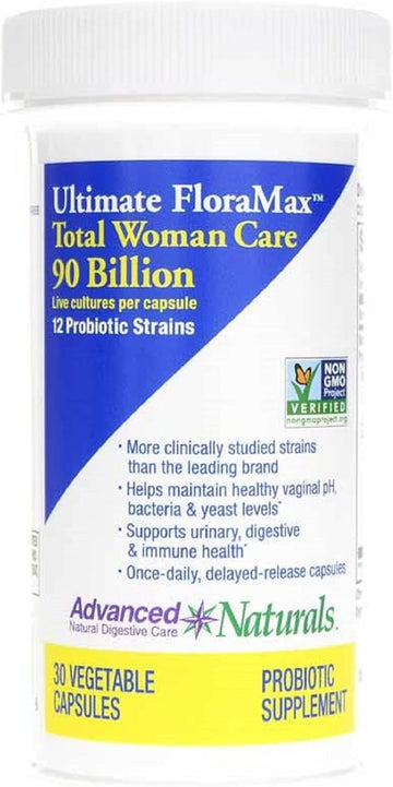 Advanced Naturals Ultimate Floramax Total Woman Care 90 Billion Caps, 30 Count